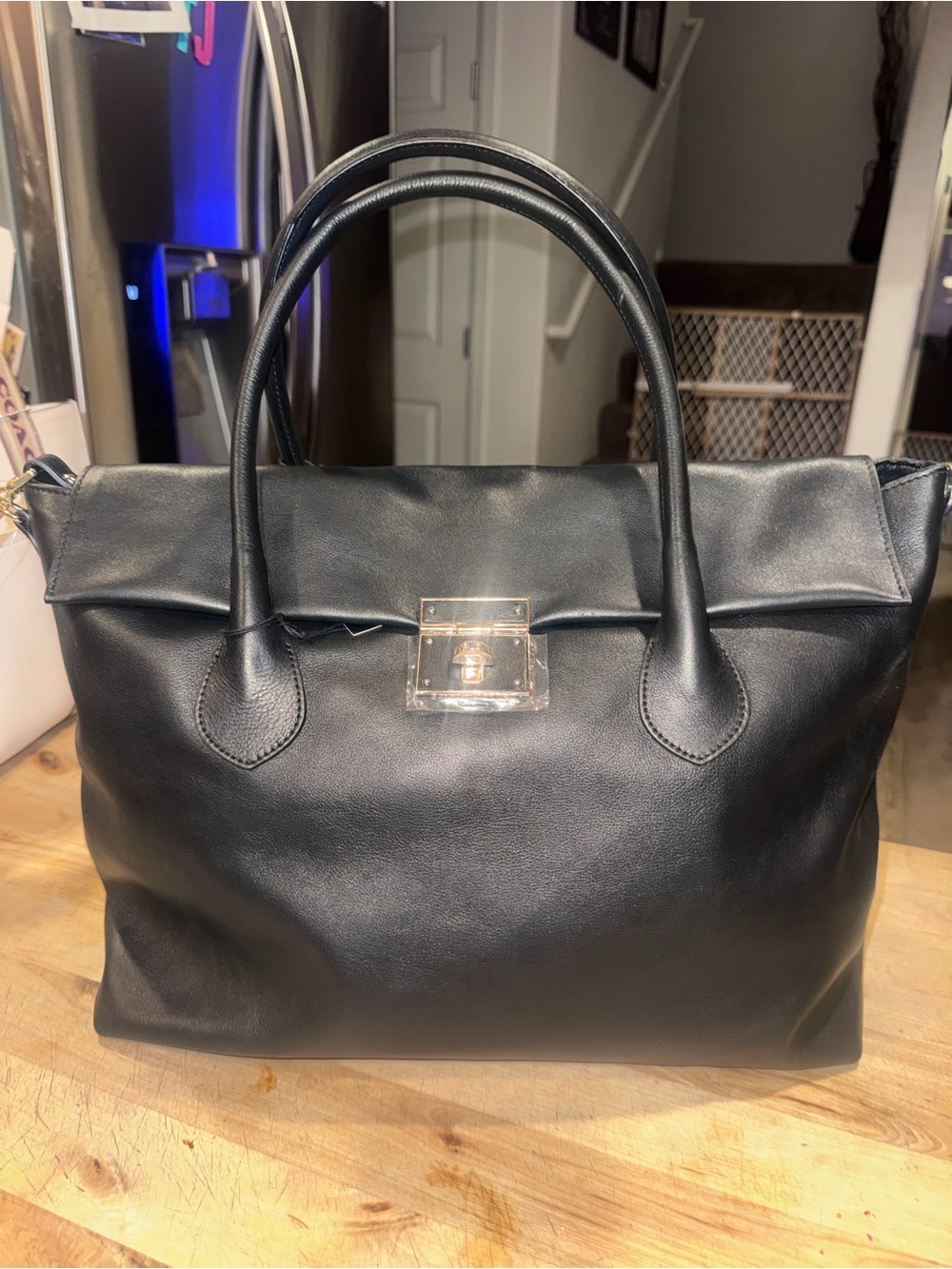 Claudia Firenze Made in Italy Black Soft Leather Bag NWT